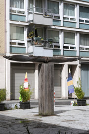 Albert Sous: [Unbekannter Titel, Serie „Rohrkrepierer“], geschätzt nach 1970. Foto: jvf, Lizenz: CC BY-SA 4.0