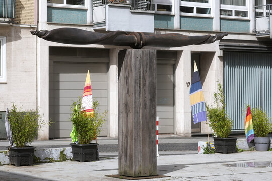 Albert Sous: [Unbekannter Titel, Serie „Rohrkrepierer“], geschätzt nach 1970. Foto: jvf, Lizenz: CC BY-SA 4.0