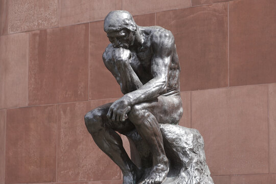 Auguste Rodin: Der Denker, Guss 1968, Orig.: um 1902. Foto: jvf, Lizenz: CC BY-SA 4.0